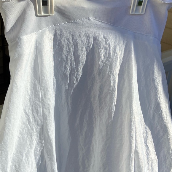 VGU Sz-4/6(S) David’s Bridal Strapless Full Length White Tiered High Waist Slip - Picture 10 of 16